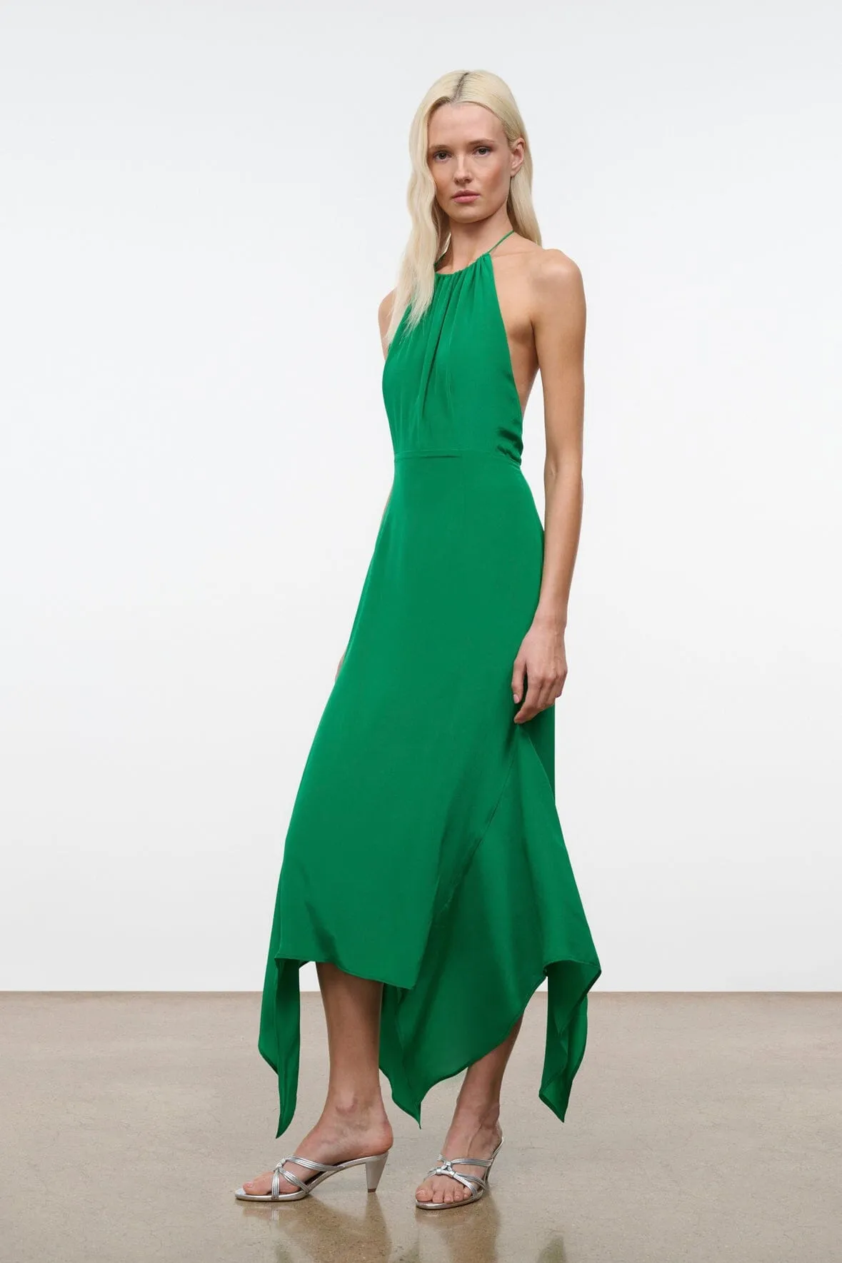 BIANCA SILK DRESS | KELLY sold by STAUD product image thumbnail 4