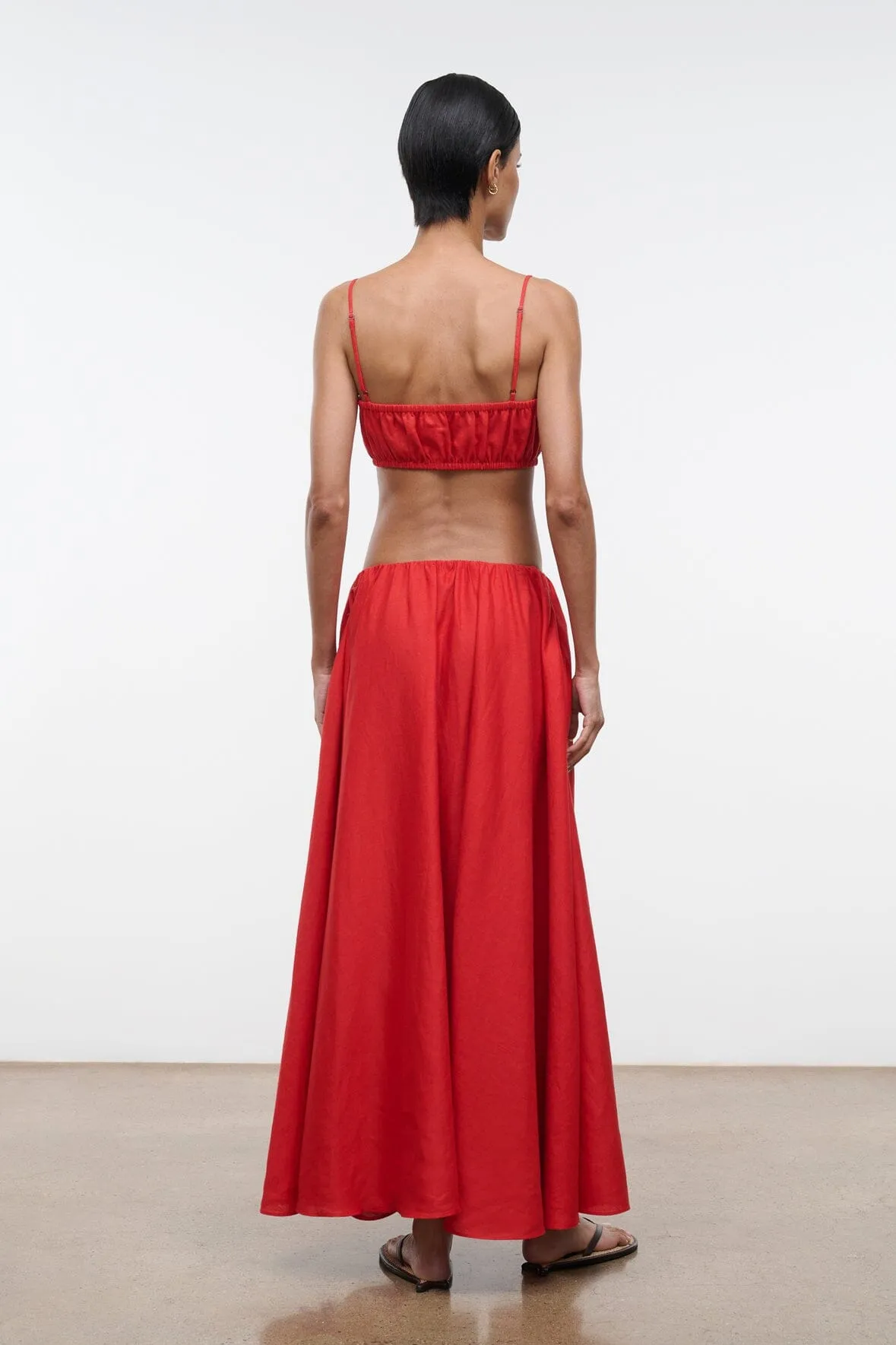 FIORE LINEN TOP | TOMATO sold by STAUD product image thumbnail 2