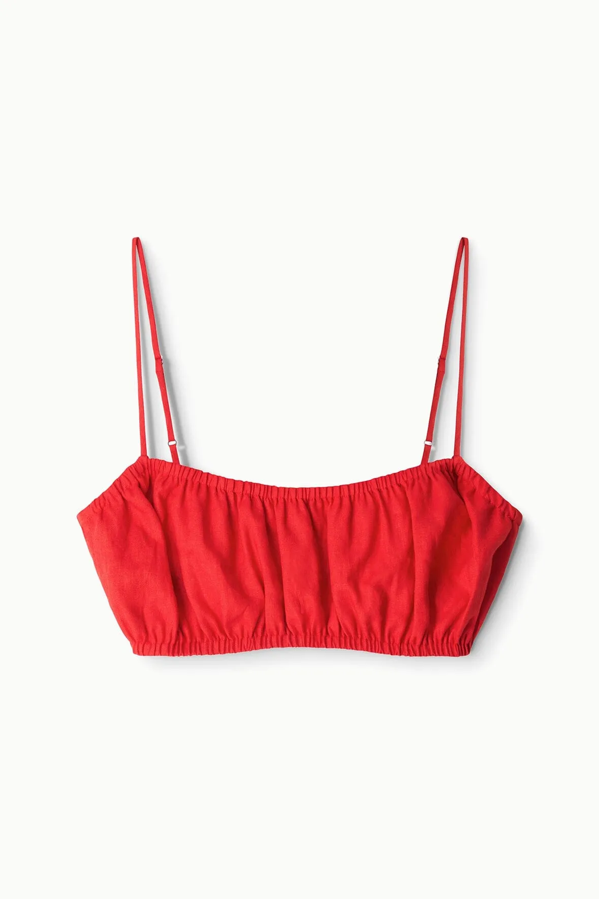 FIORE LINEN TOP | TOMATO sold by STAUD product image thumbnail 4