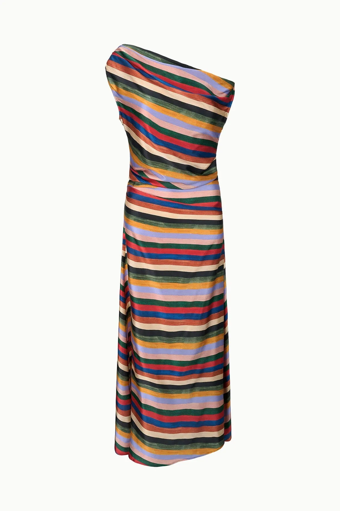 Phare Silk Maxi Dress | Artist Stripe sold by STAUD product image thumbnail 4