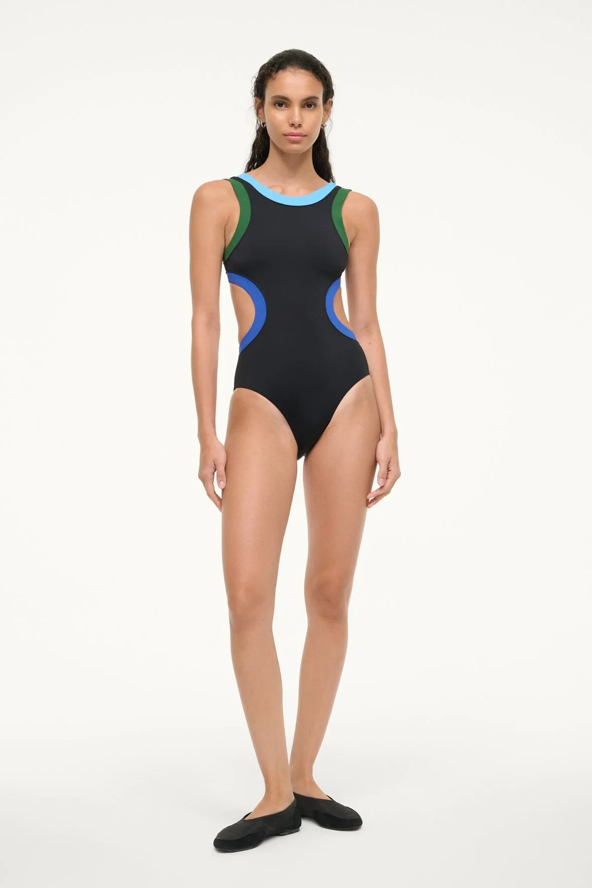 DOLCE ONE PIECE | BLACK COLORBLOCK sold by STAUD product image thumbnail 4