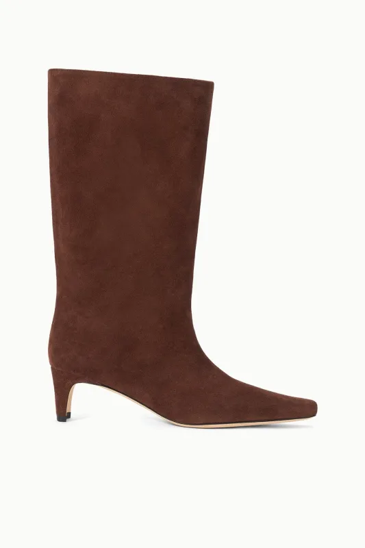 MIDCALF WALLY BOOT | MAHOGANY SUEDE made by STAUD