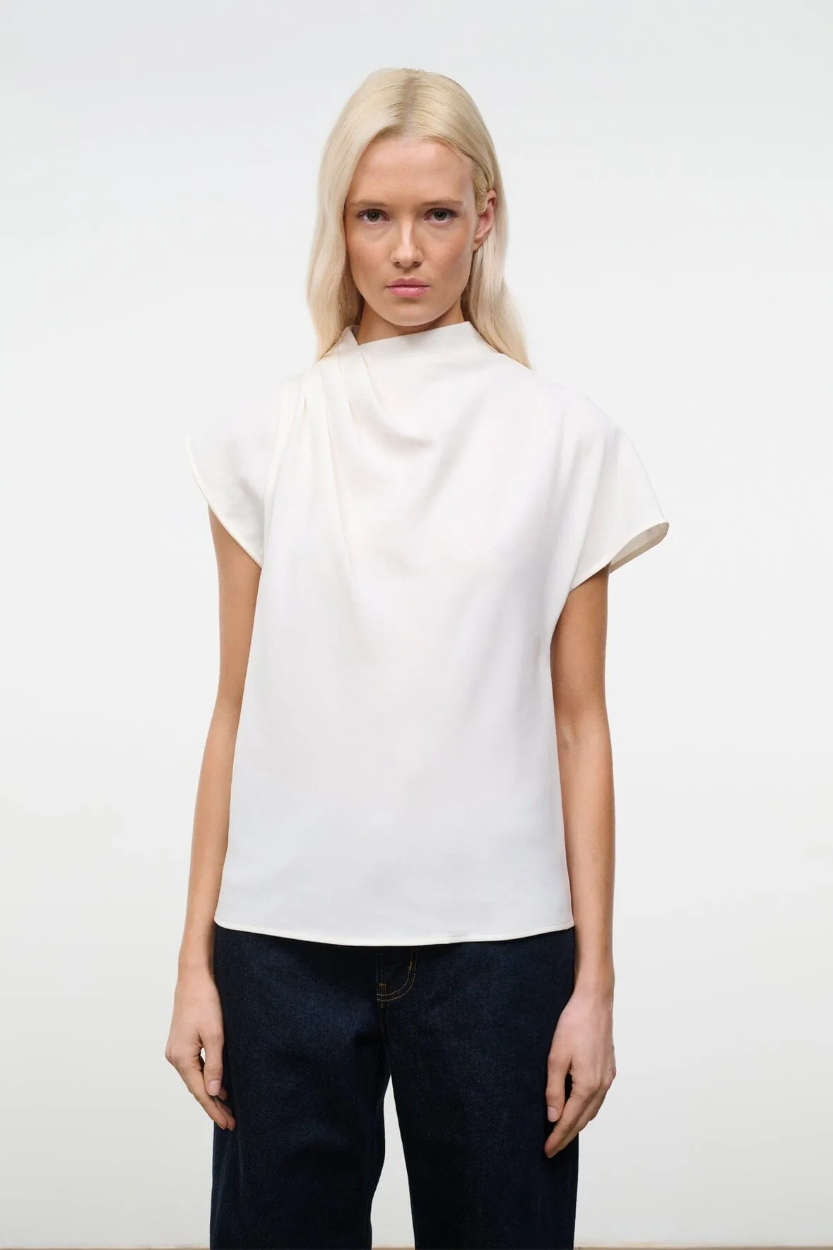 DAVINA TOP | IVORY sold by STAUD