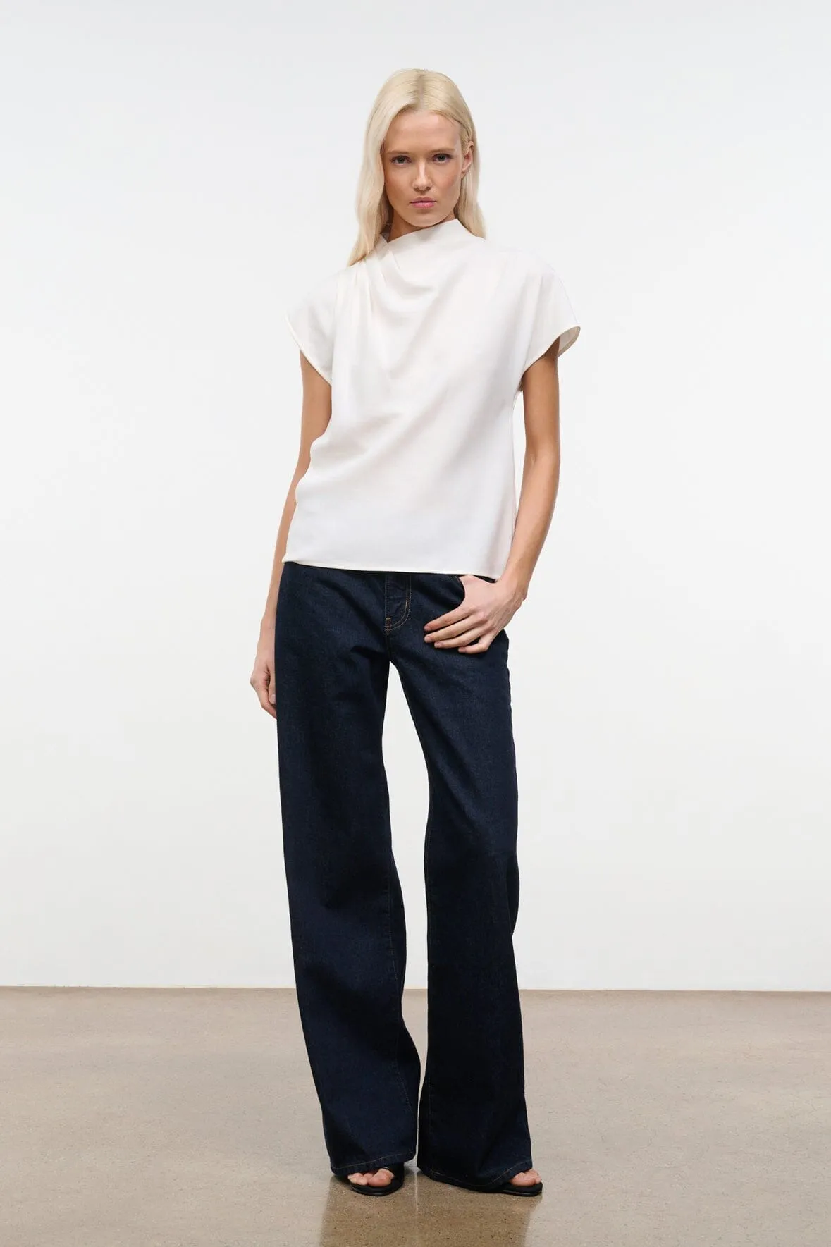 DAVINA TOP | IVORY sold by STAUD product image thumbnail 2