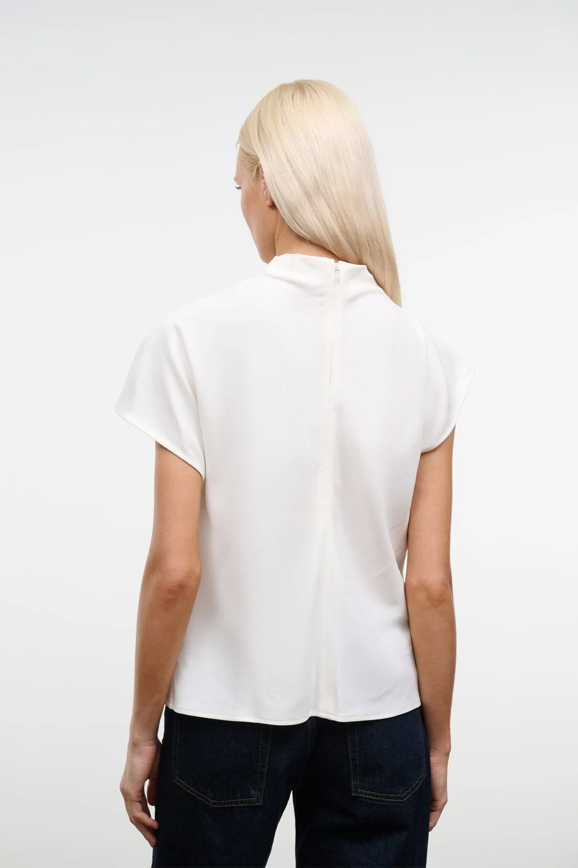 DAVINA TOP | IVORY sold by STAUD product image thumbnail 4