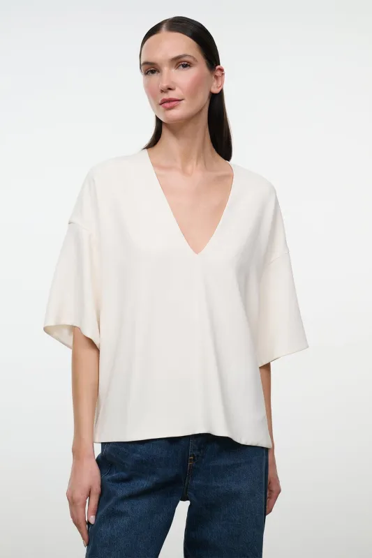 STUDIO TEE | IVORY made by STAUD