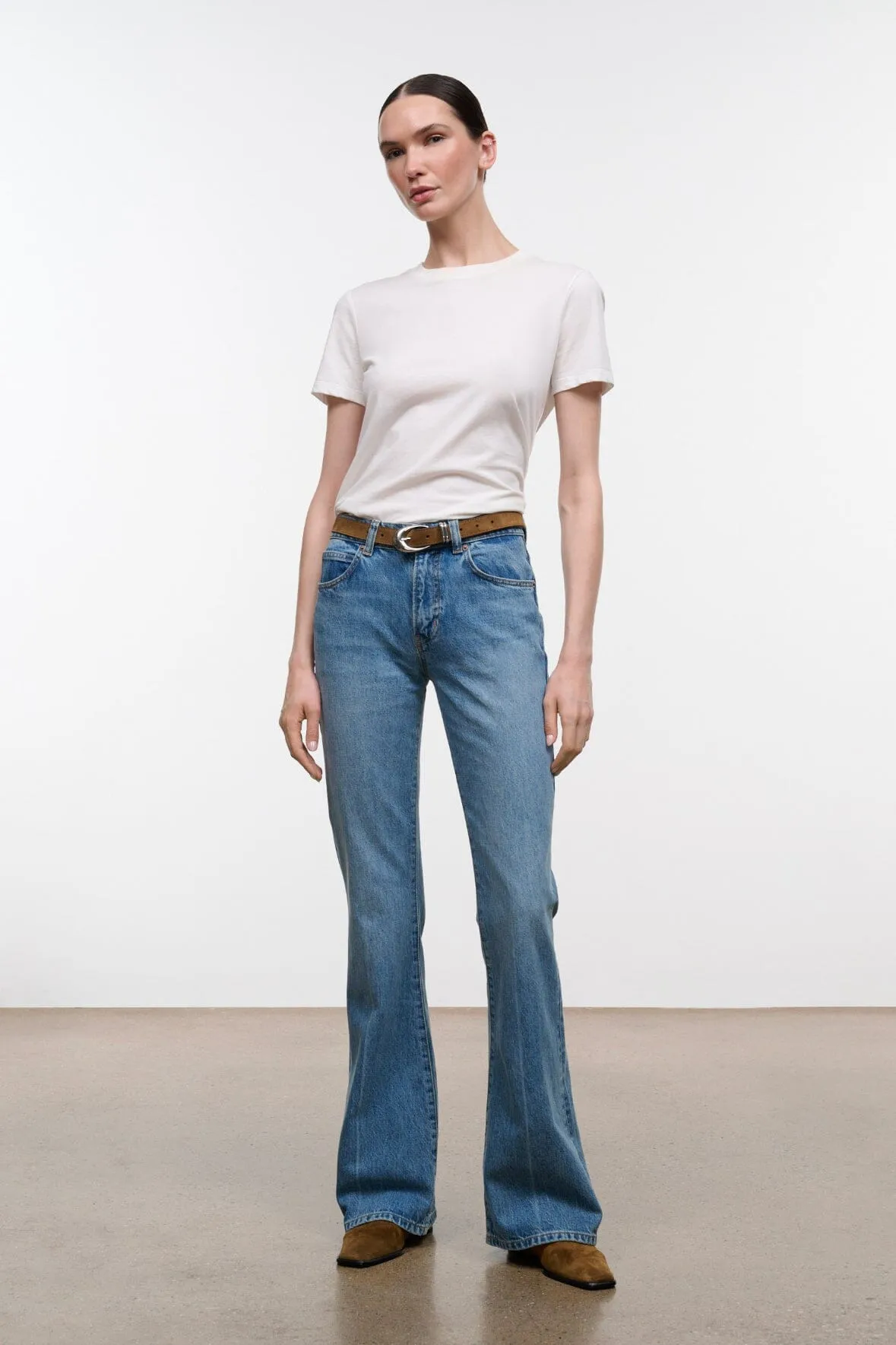 FRANKY FLARE JEAN | ARCHIVE CREASE sold by STAUD product image thumbnail 4