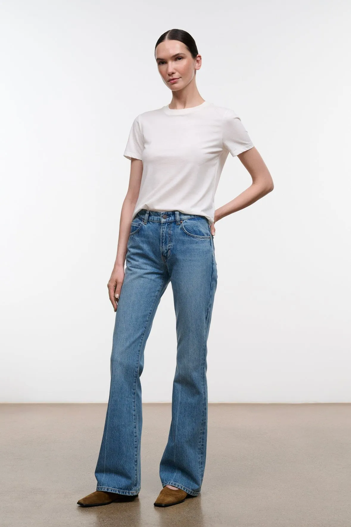 FRANKY FLARE JEAN | ARCHIVE CREASE sold by STAUD