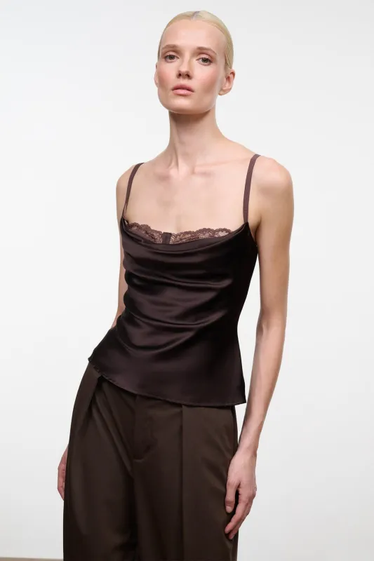 EVANGELINE TOP | EARTH SILK made by STAUD