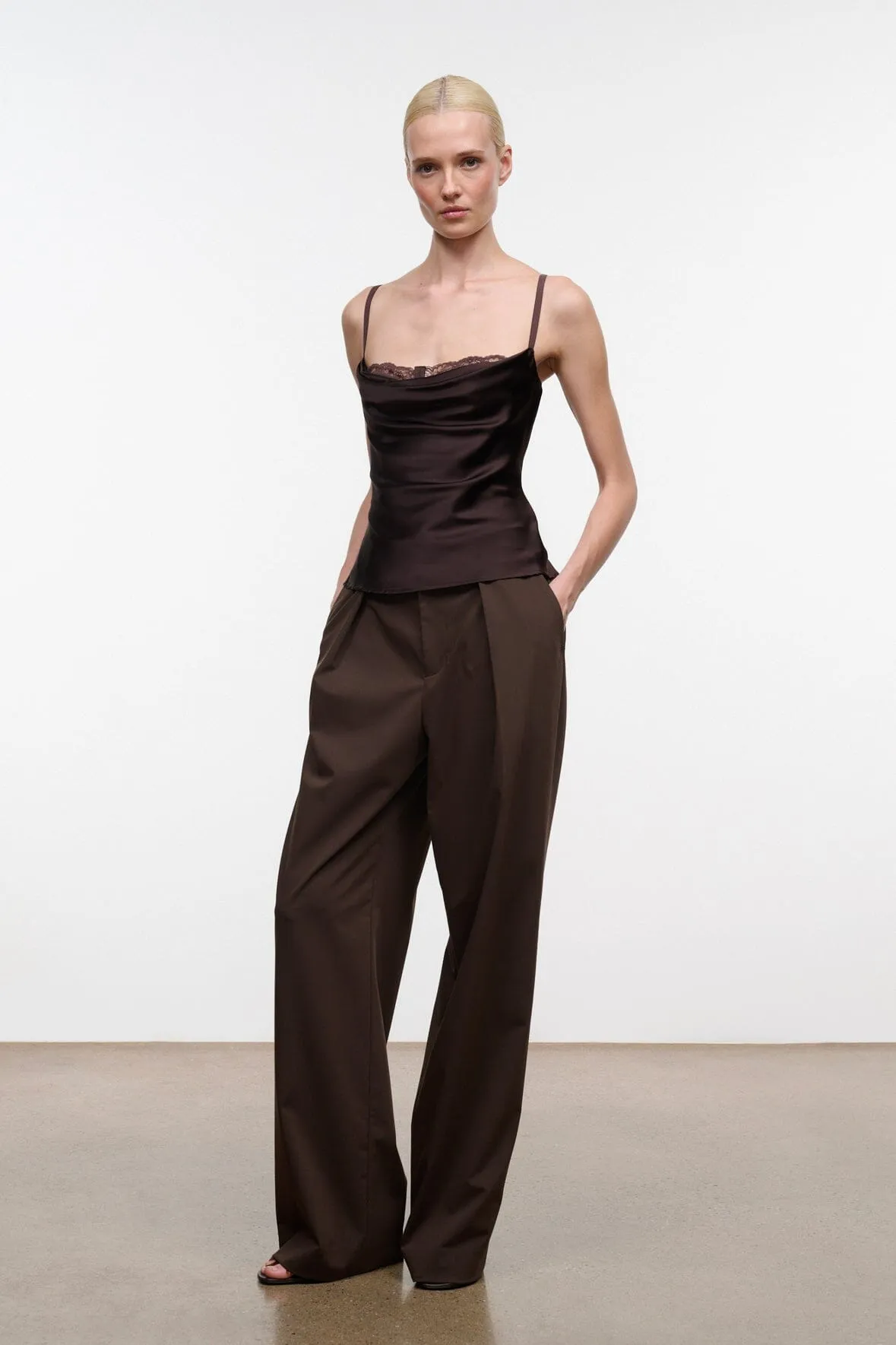 EVANGELINE TOP | EARTH SILK sold by STAUD product image thumbnail 2