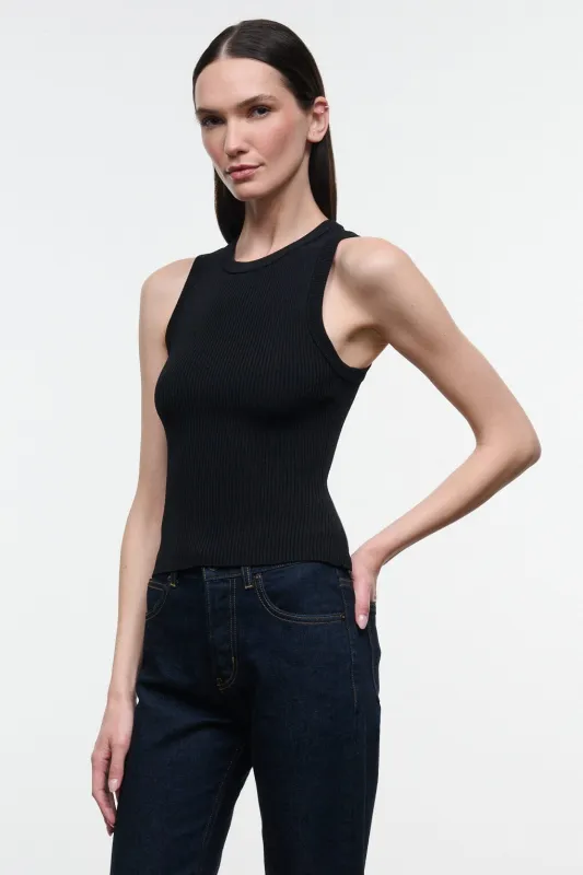 MALIA TANK | BLACK made by STAUD