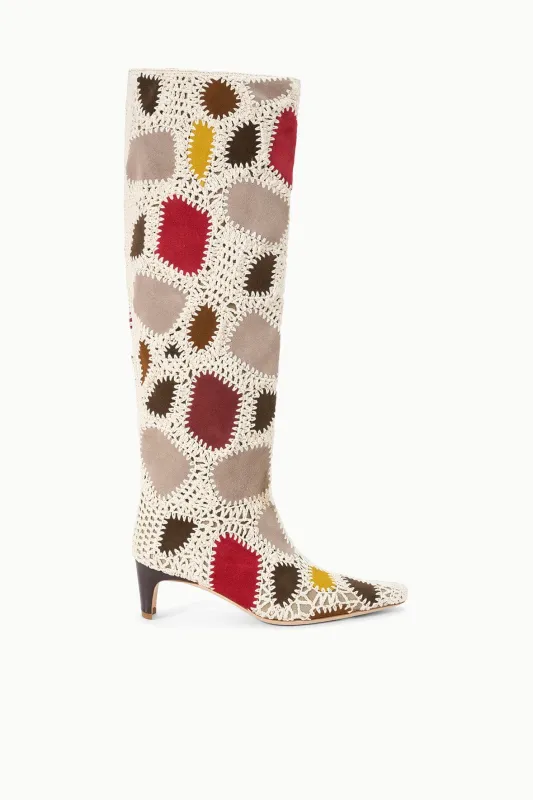 Wally Boot | Suede Patchwork made by STAUD