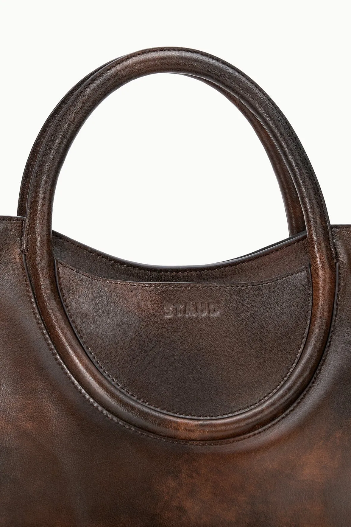 MAUDE SATCHEL | ESPRESSO DISTRESSED sold by STAUD product image thumbnail 4