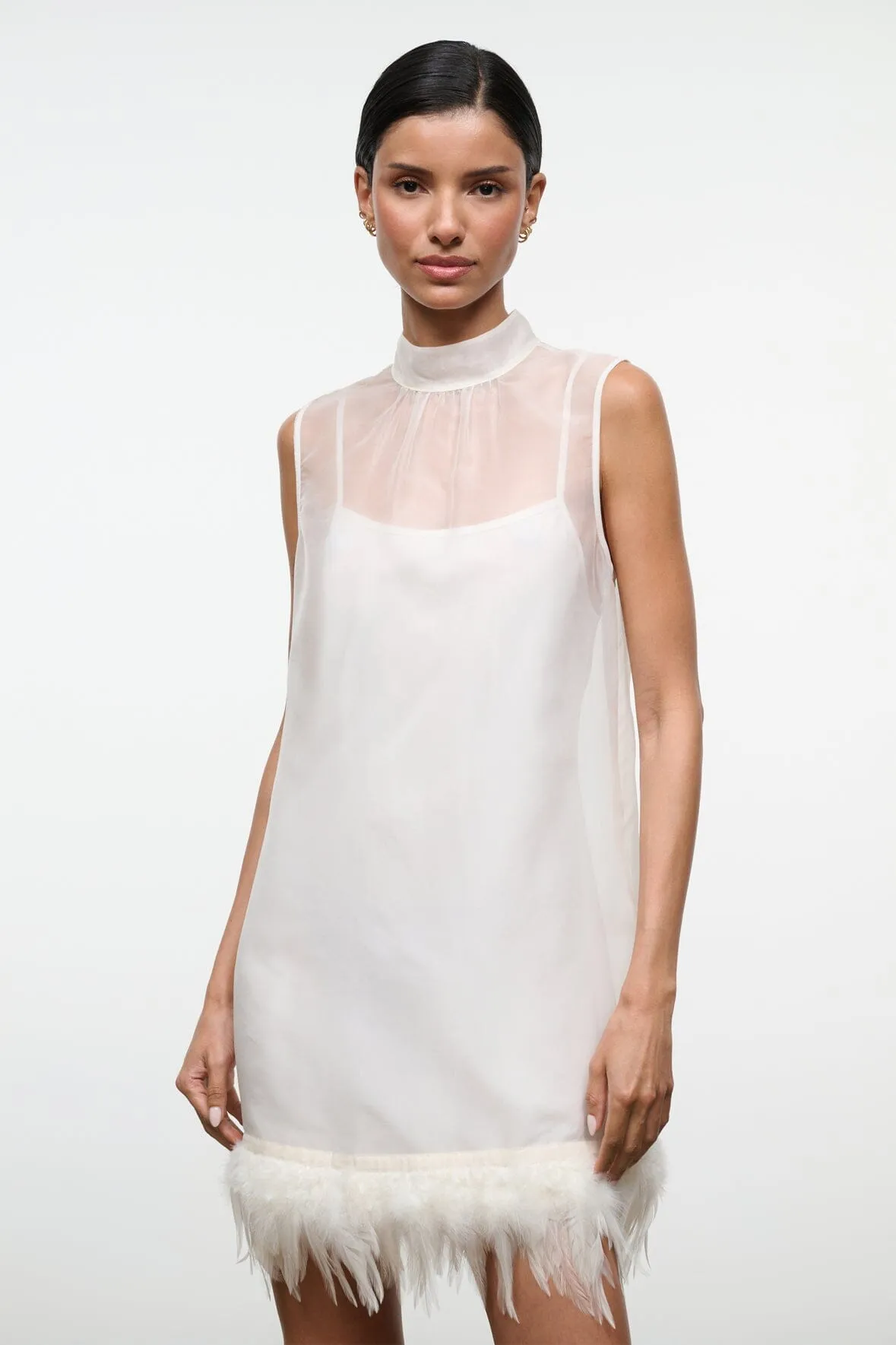 ALBEE MINI DRESS | IVORY sold by STAUD product image thumbnail 2