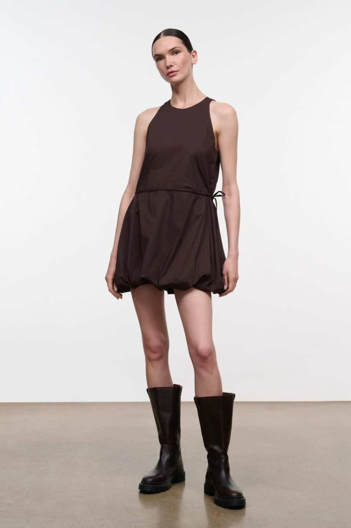 MOLLY MINI DRESS | EARTH sold by STAUD product image thumbnail 4