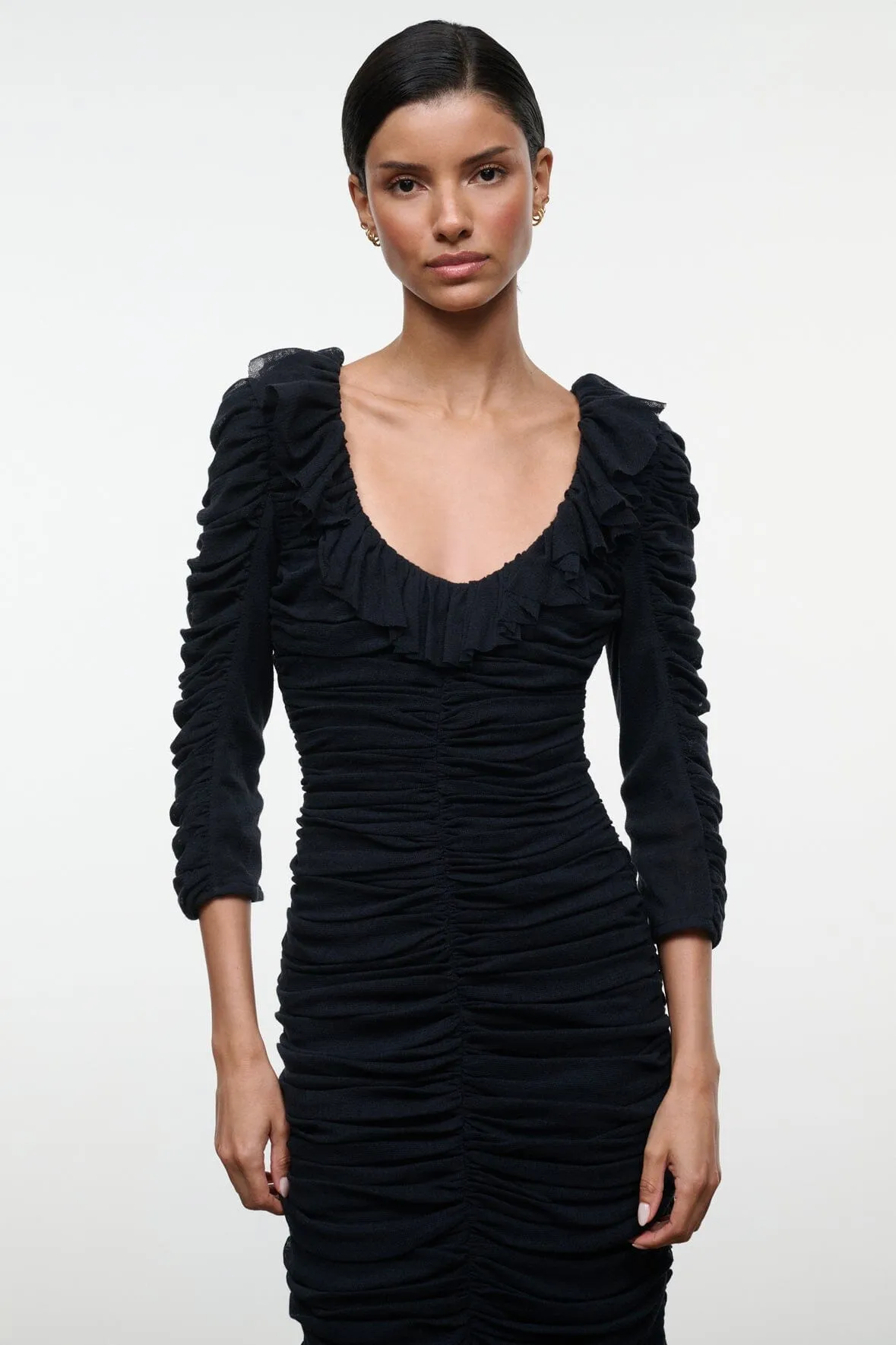 GRETTA DRESS | BLACK sold by STAUD product image thumbnail 2