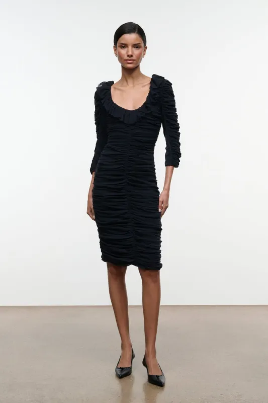 GRETTA DRESS | BLACK made by STAUD