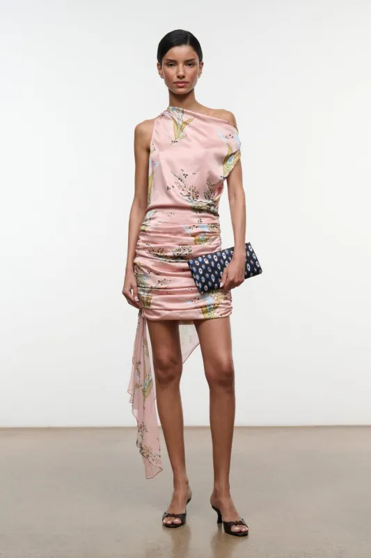 Athena Silk Dress | Tapestry Rose made by STAUD