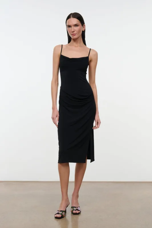 ASHE DRESS | BLACK made by STAUD