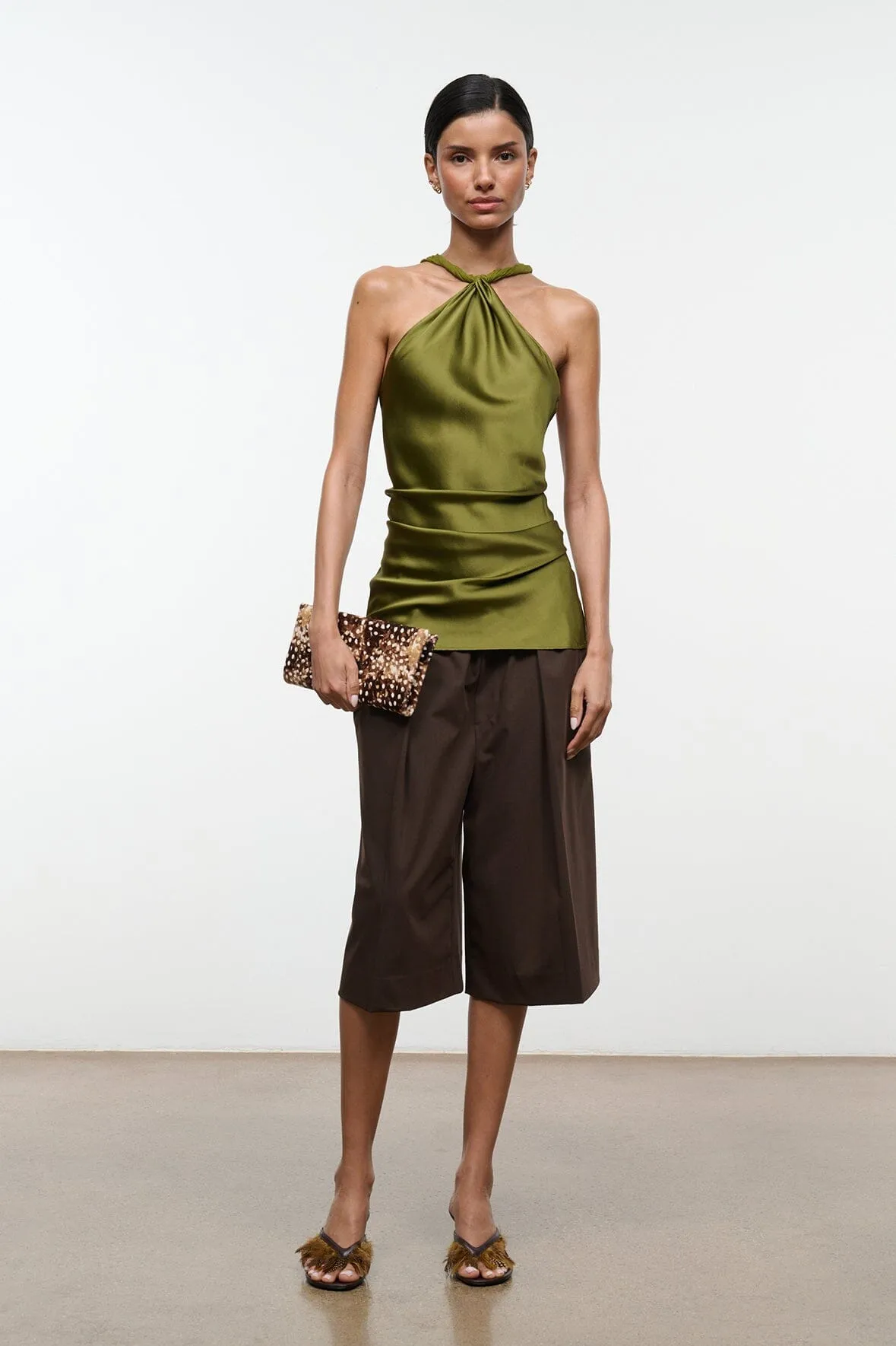 CHARLI SILK TOP | PEAR sold by STAUD product image thumbnail 5