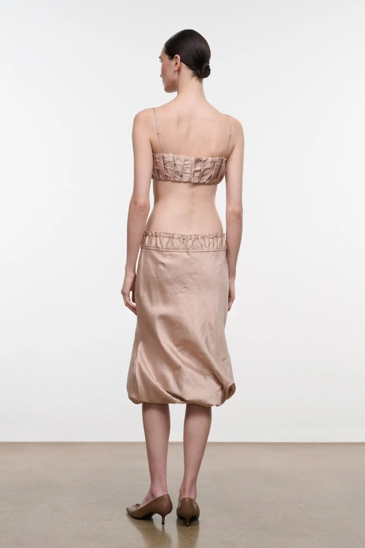 ODETTE SILK SKIRT | SANDROSE sold by STAUD product image thumbnail 3