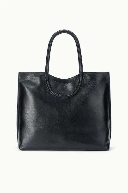 MAUDE NORTH SOUTH TOTE | BLACK made by STAUD