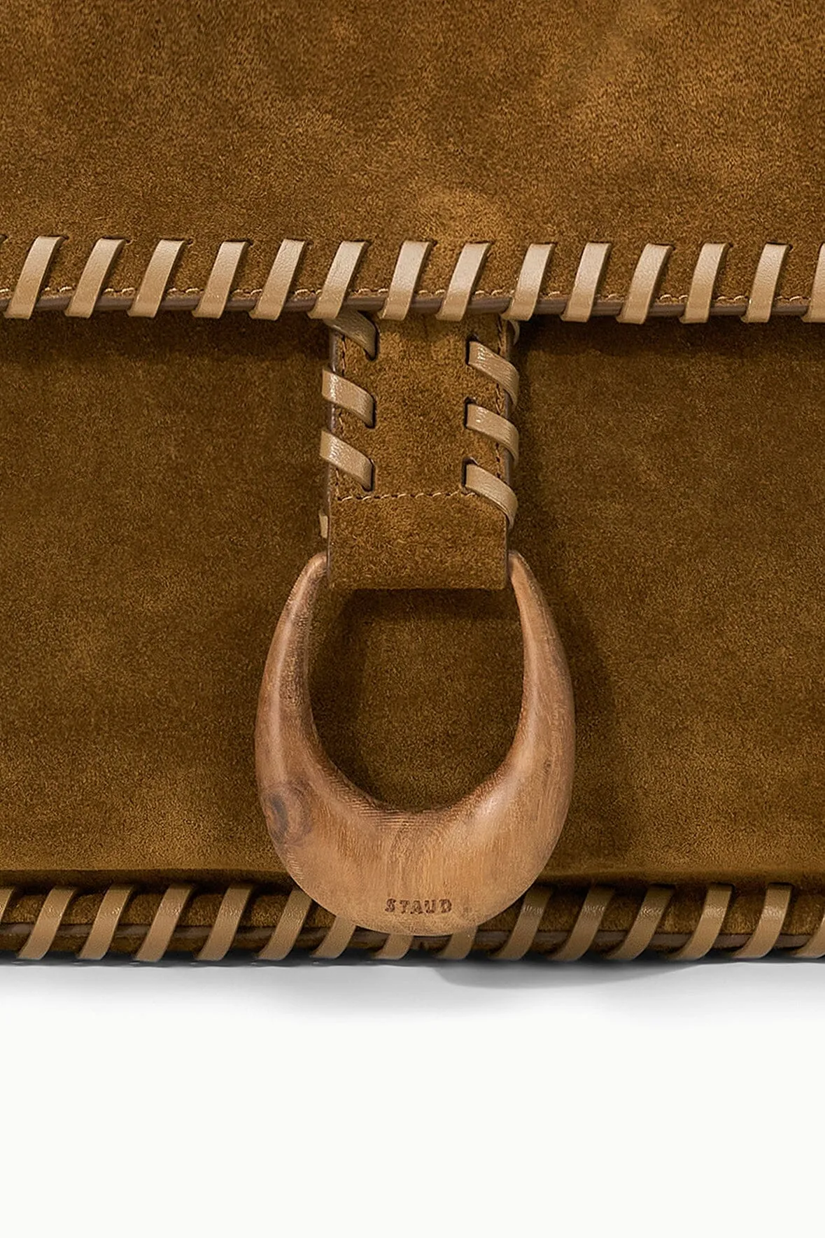 HARLOW MESSENGER BAG | CIGAR sold by STAUD product image thumbnail 5
