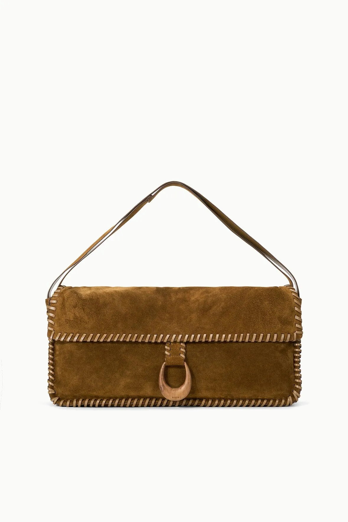 HARLOW MESSENGER BAG | CIGAR sold by STAUD product image thumbnail 2