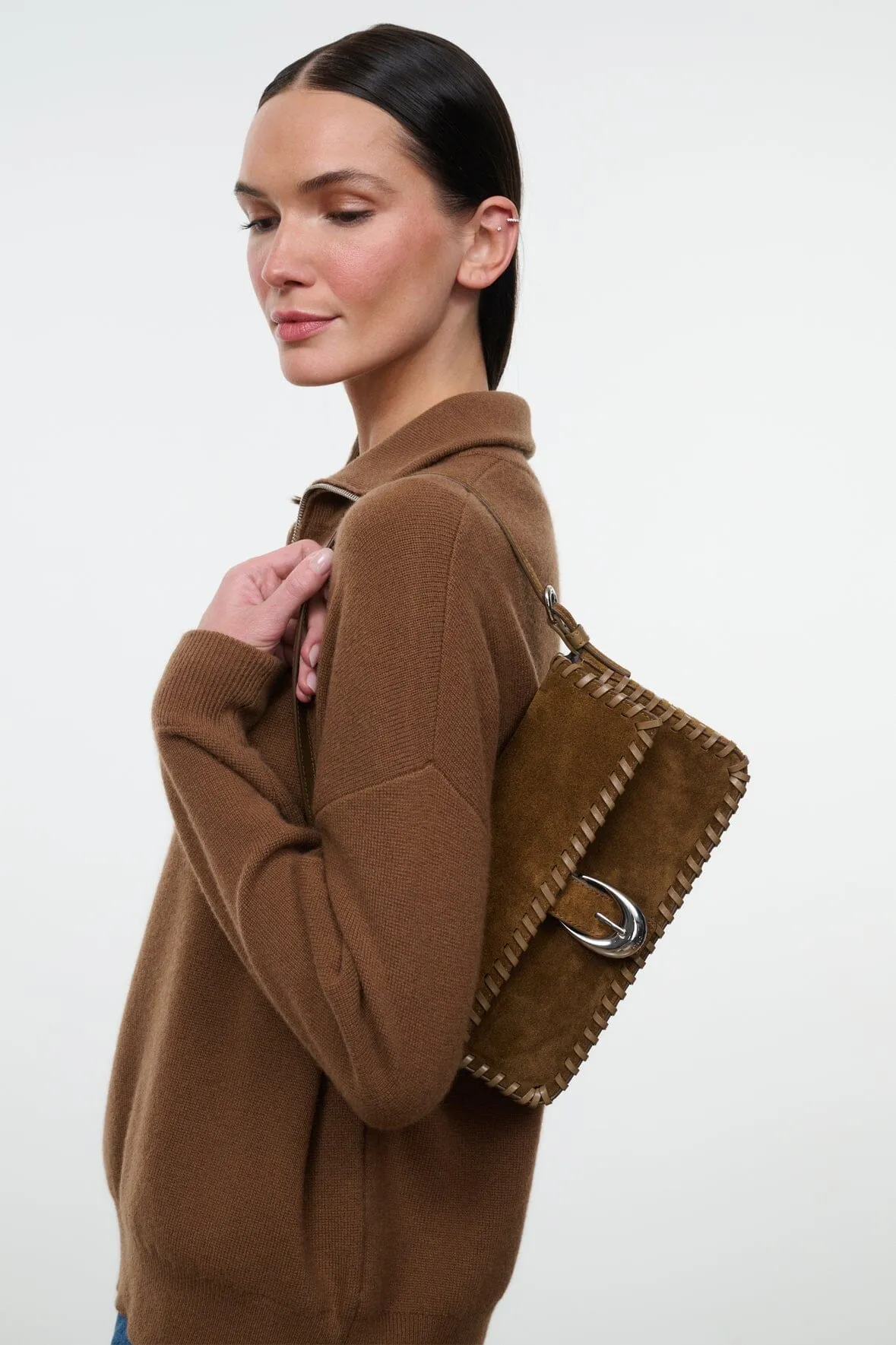 HARLOW BAG | CIGAR sold by STAUD product image thumbnail 2