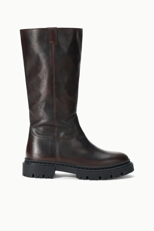 EMMETT BOOT | ESPRESSO DISTRESSED made by STAUD