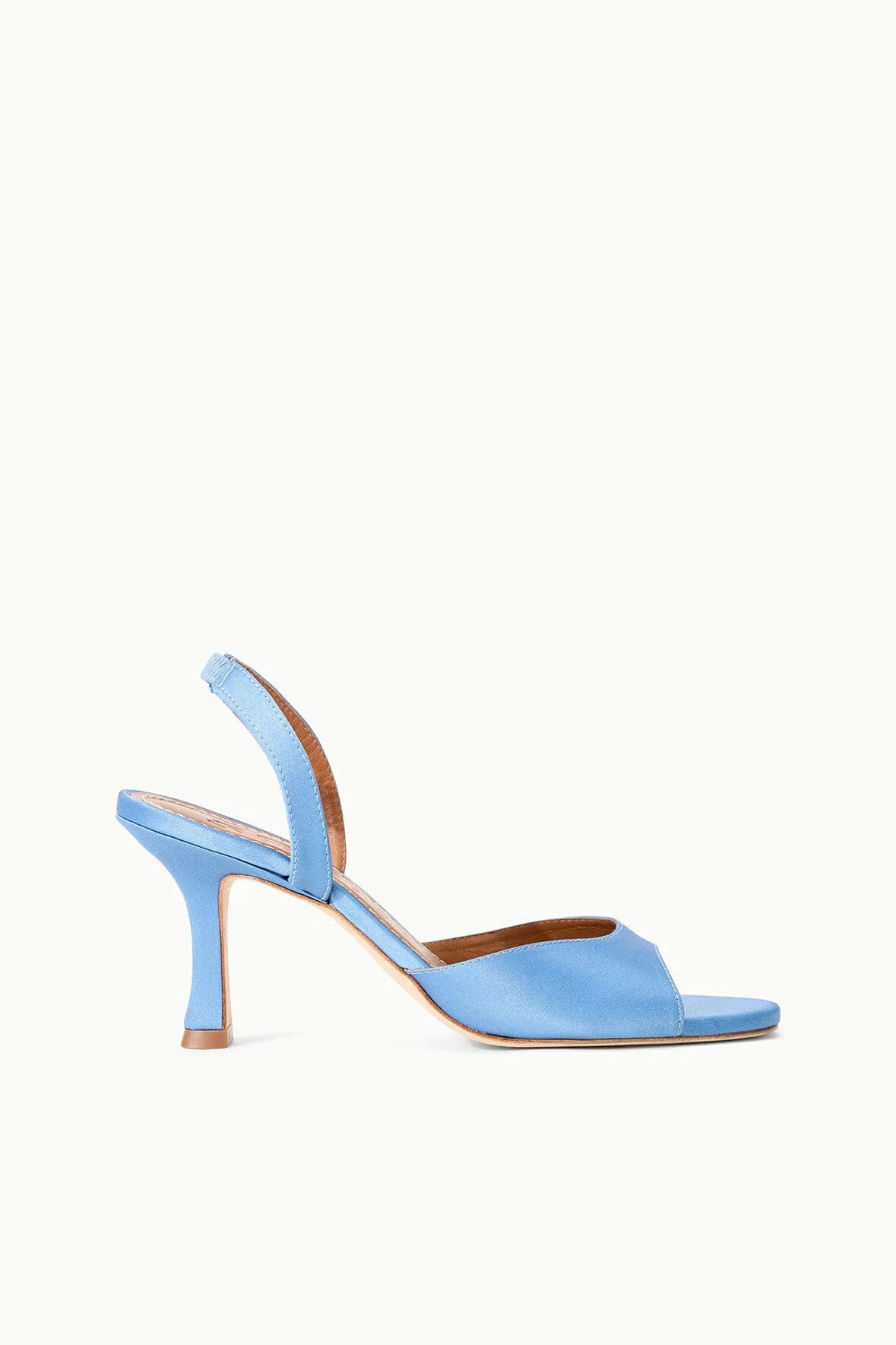 BRIGITTE HEEL | CIELO SATIN sold by STAUD