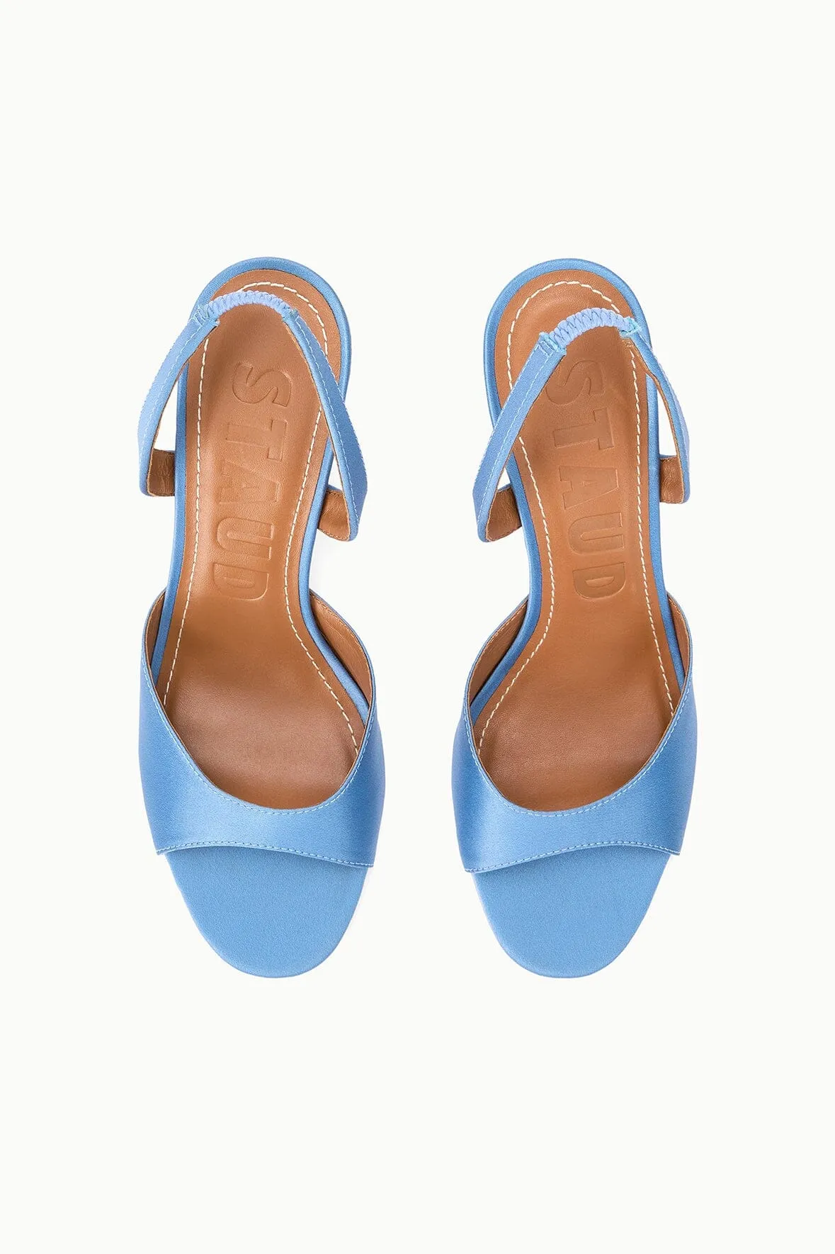 BRIGITTE HEEL | CIELO SATIN sold by STAUD product image thumbnail 5