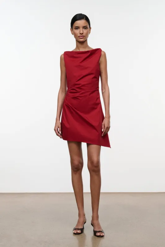CALLIE MINI DRESS | ROUGE made by STAUD