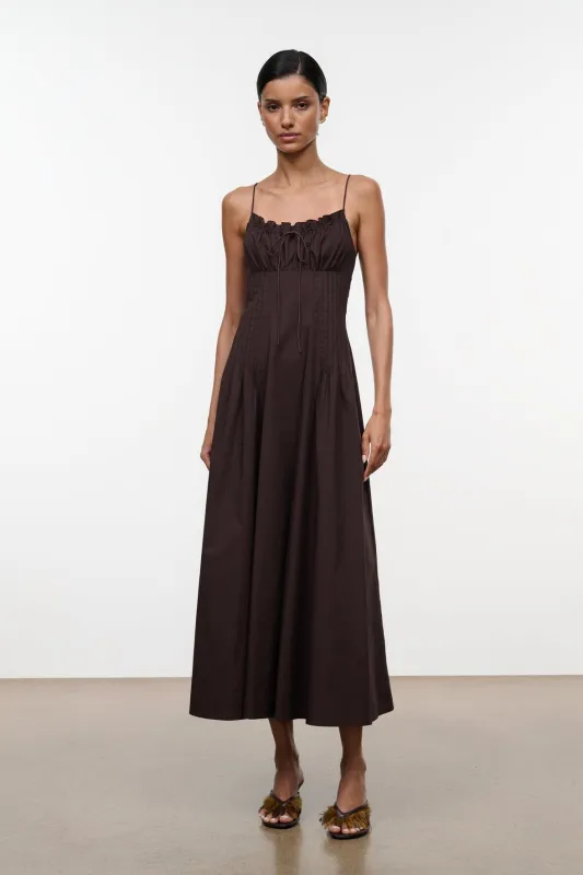 Margi Dress | Earth made by STAUD