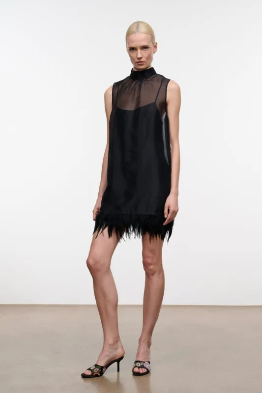 Albee Mini Dress | Black made by STAUD