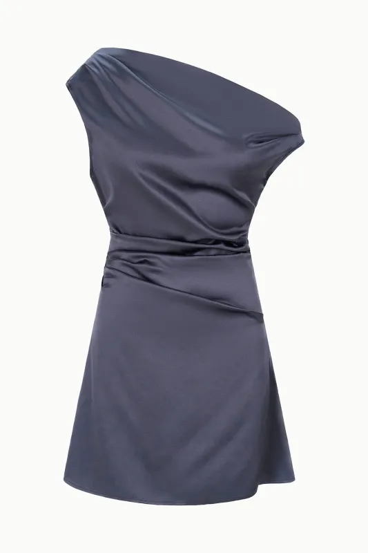 PHARE SILK MINI DRESS | NOCTURNE made by STAUD
