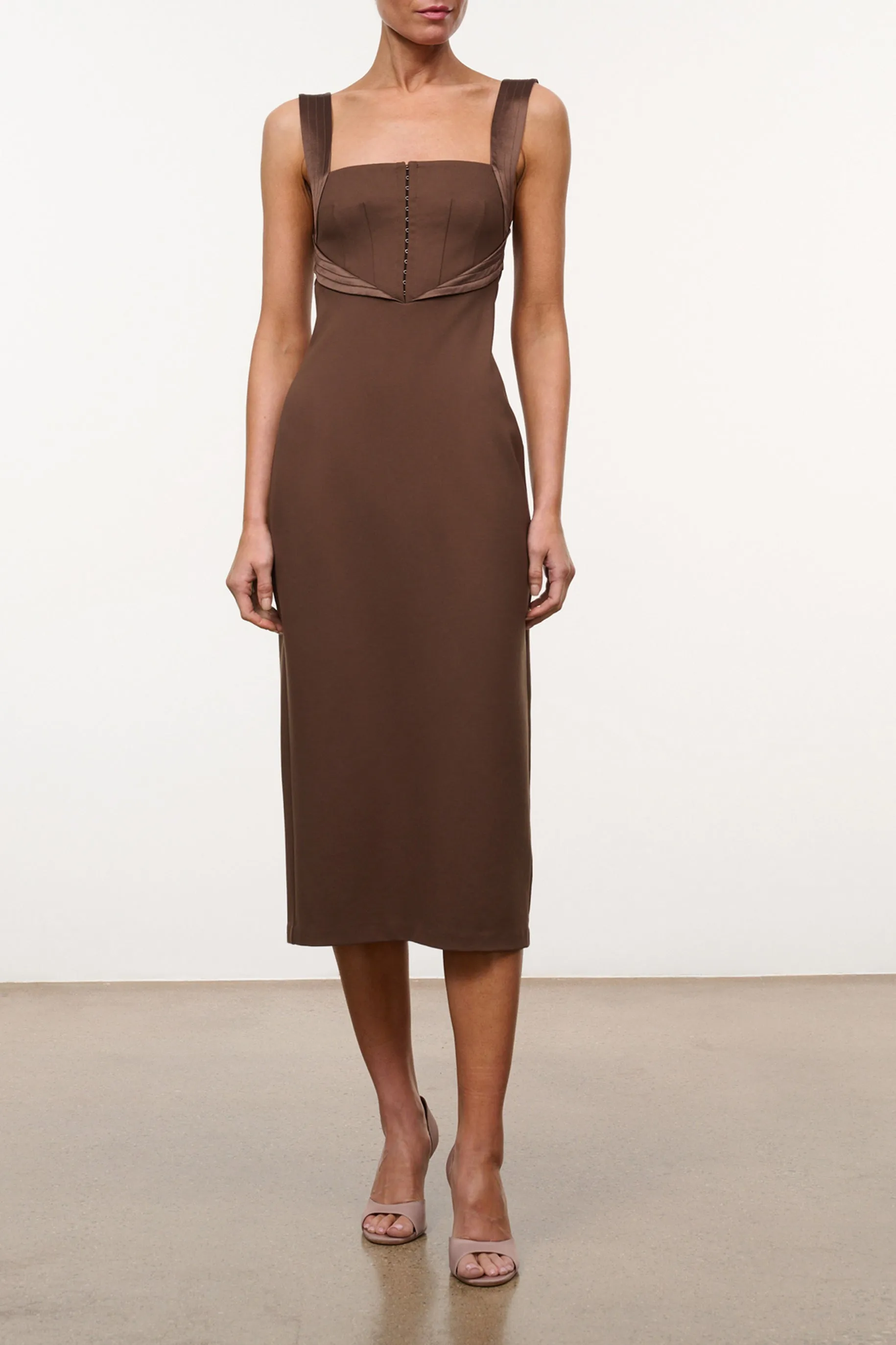 Vienne Dress | Woodland sold by STAUD