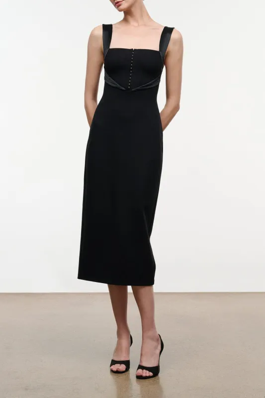 Vienne Dress | Black made by STAUD