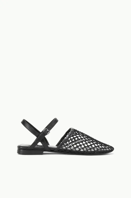 RETE SANDAL | BLACK NETTING sold by STAUD