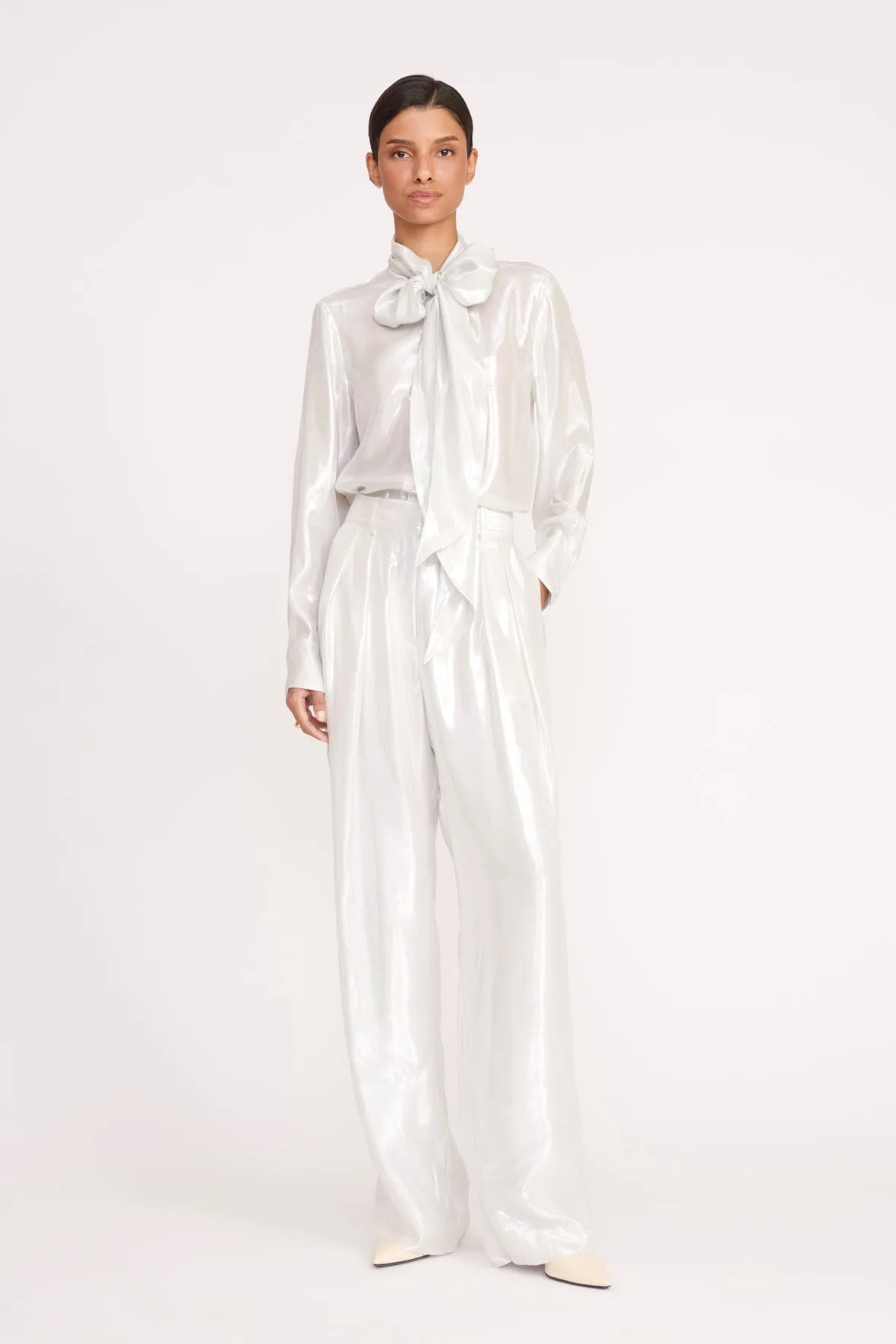 MARYN TOP | SILVER sold by STAUD product image thumbnail 3