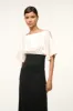 GARNET DRESS | IVORY BLACK sold by STAUD