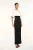 GARNET DRESS | IVORY BLACK sold by STAUD