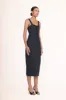SUTTON DRESS | BLACK sold by STAUD