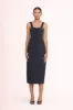 SUTTON DRESS | BLACK sold by STAUD