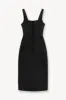 SUTTON DRESS | BLACK sold by STAUD