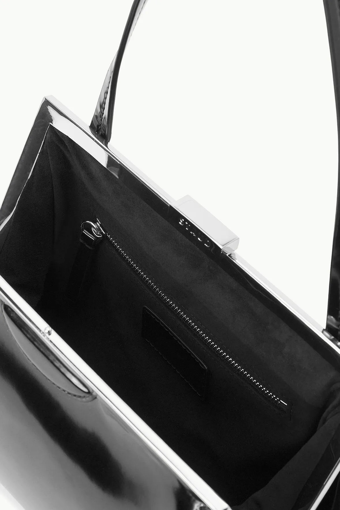 LENNON SHOULDER BAG | BLACK POLISHED sold by STAUD product image thumbnail 5