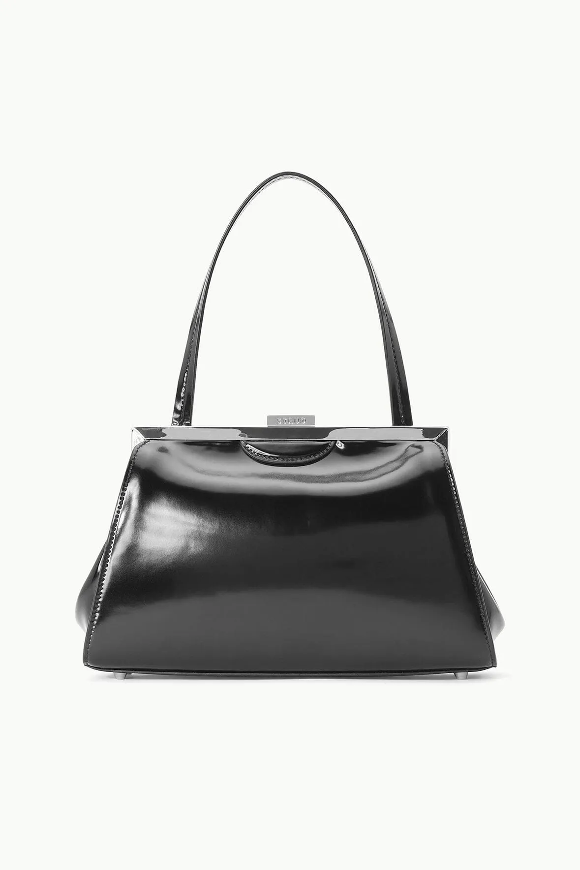 LENNON SHOULDER BAG | BLACK POLISHED sold by STAUD