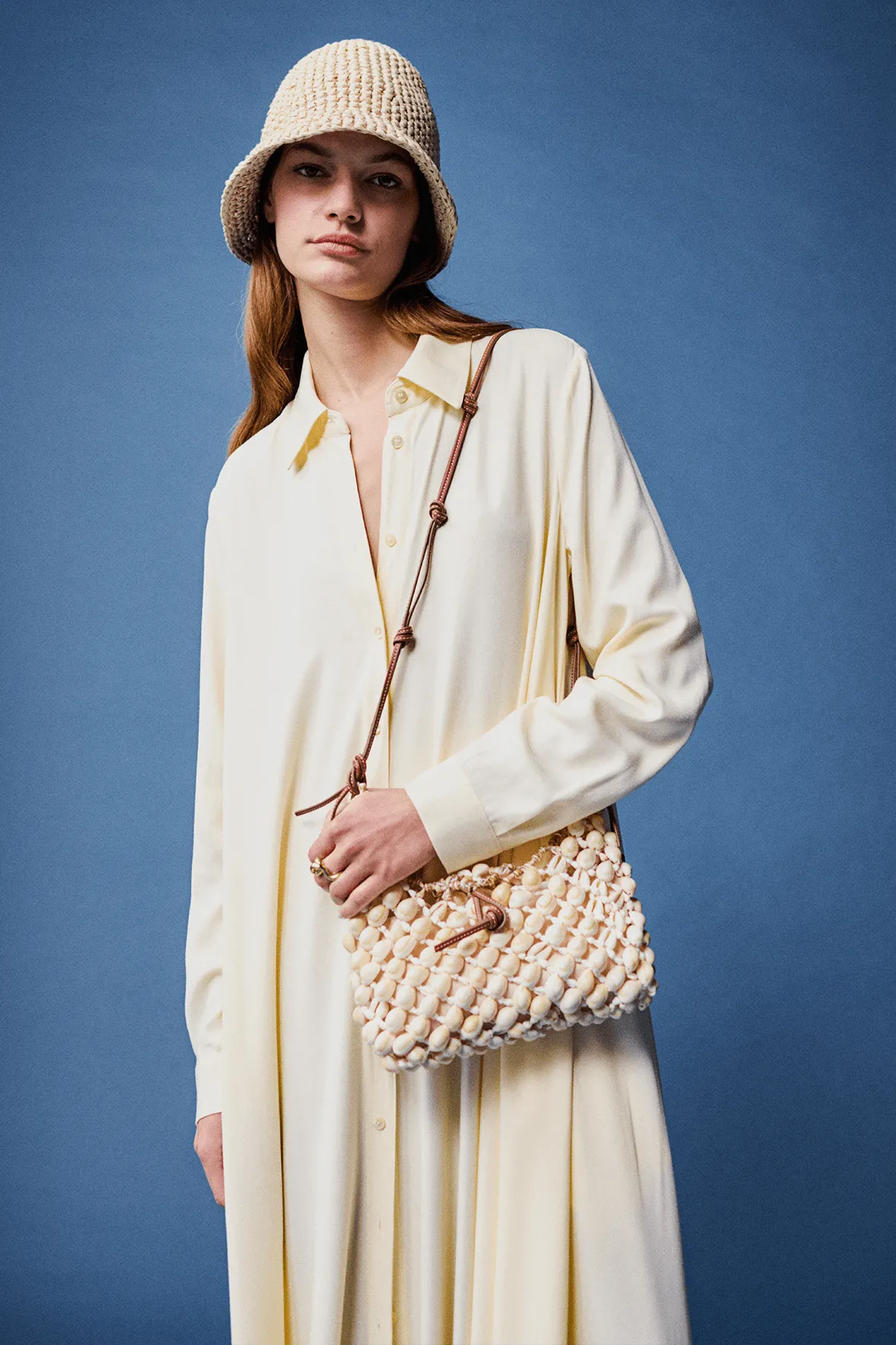 CROCHET HAT | NATURAL sold by STAUD product image thumbnail 2