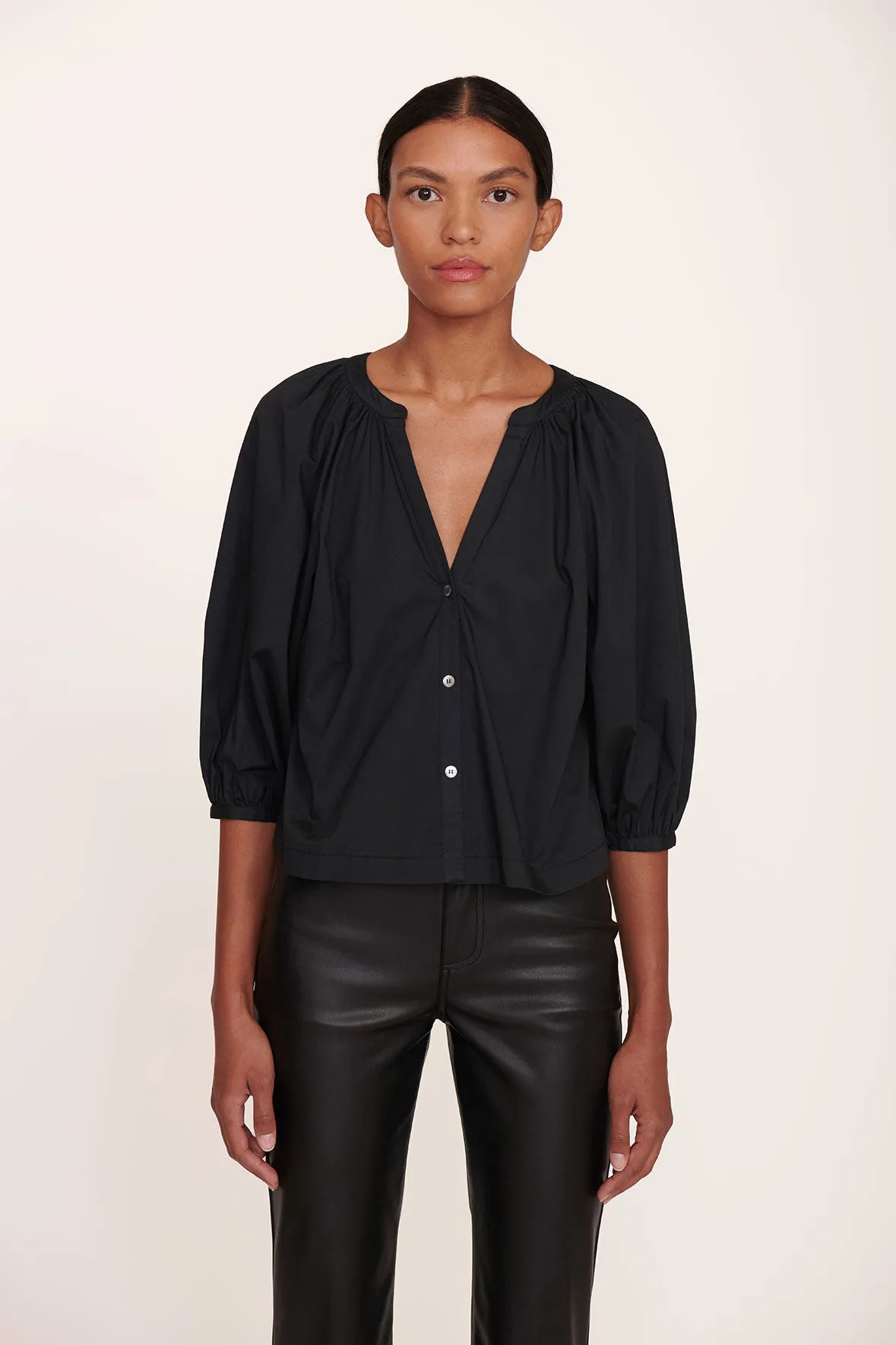 DILL TOP | BLACK sold by STAUD