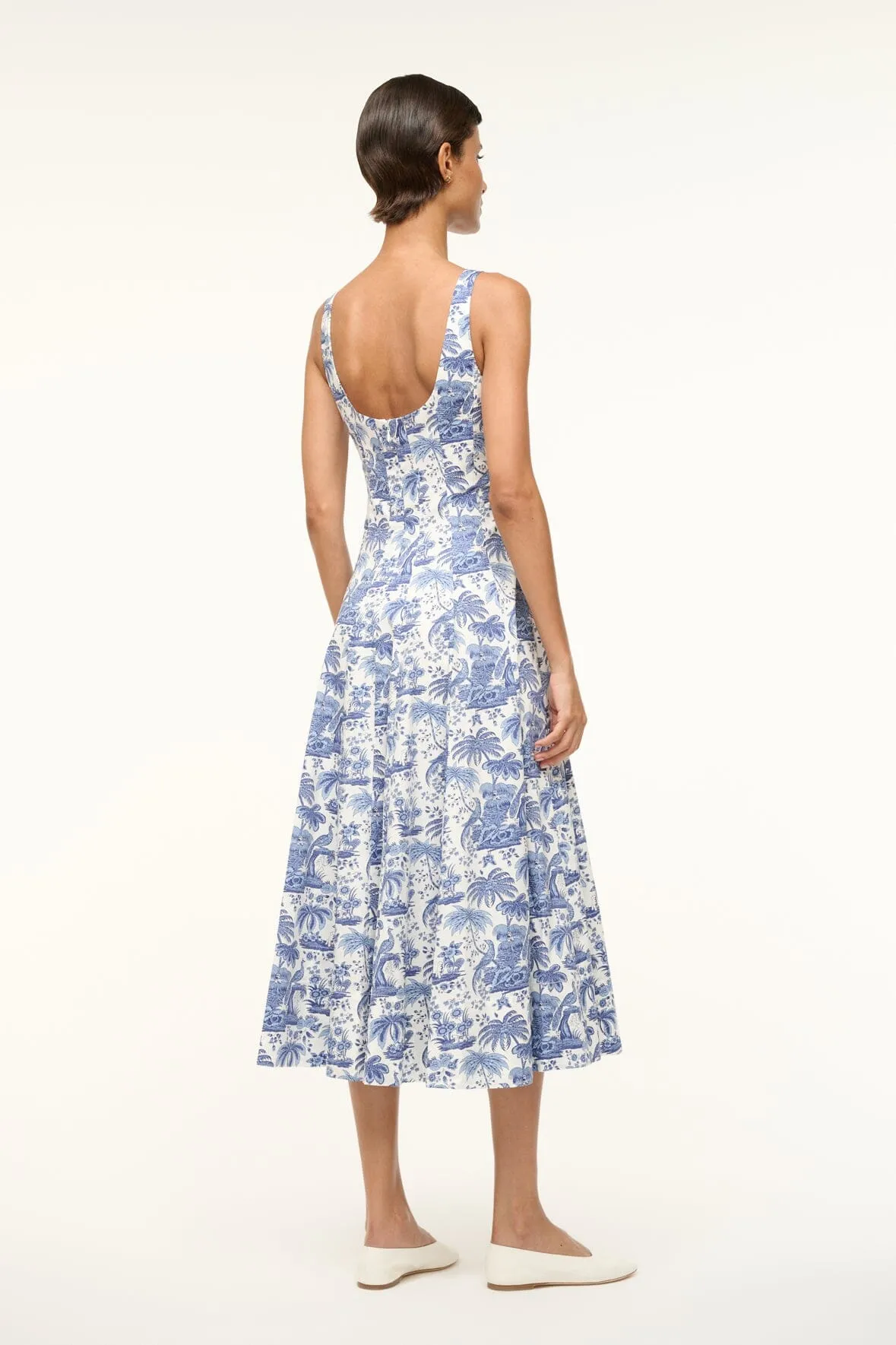 WELLS DRESS | BLUE TOILE sold by STAUD product image thumbnail 3